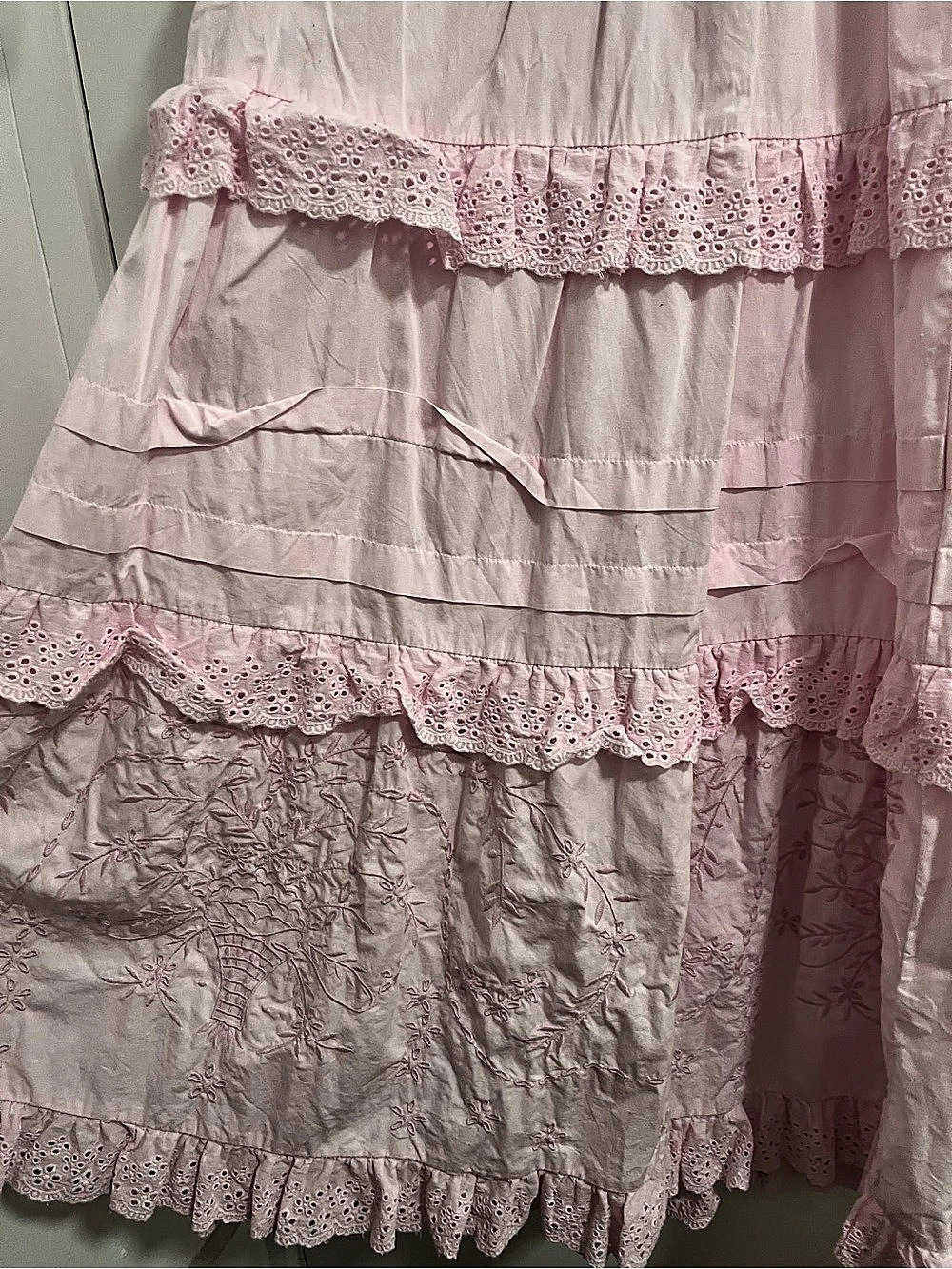 Damson Madder Floral Tiered Maxi Dress in Pink Size 10 - Picture 4 of 5